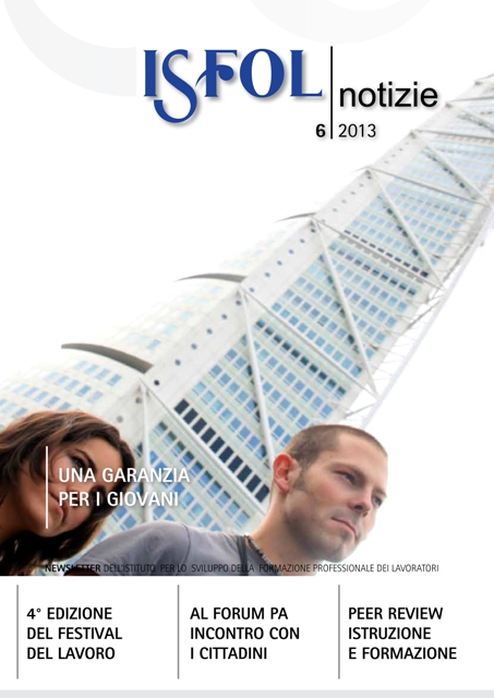 Copertina Isfol notizie 6/2013