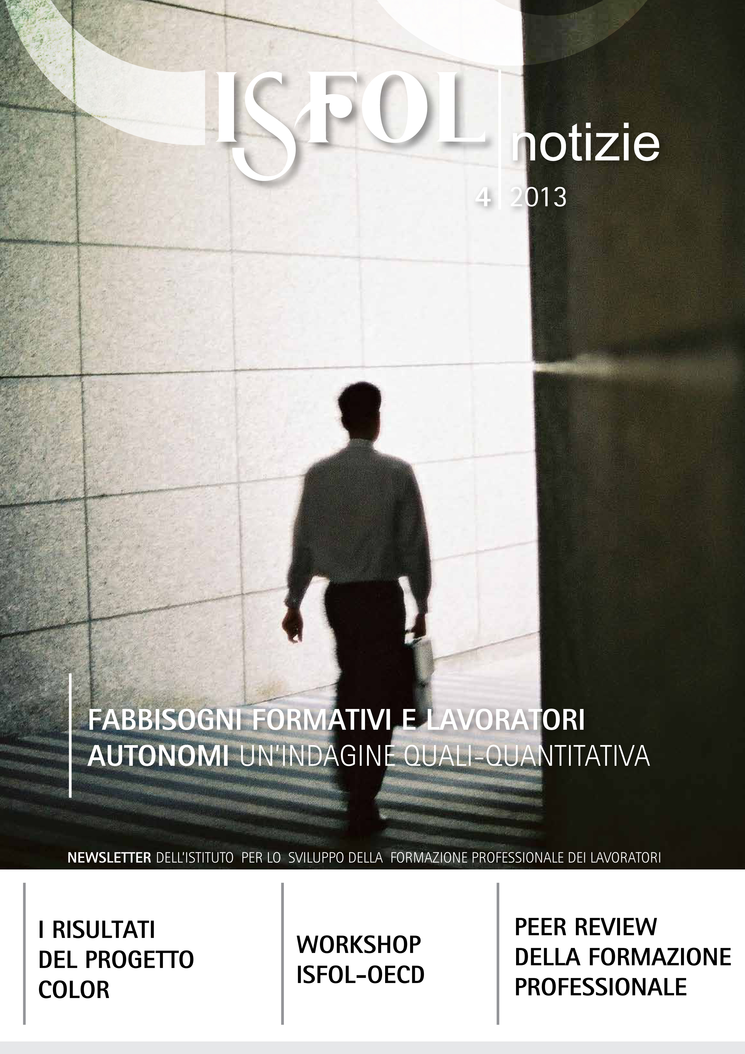 Cover Isfol Notizie 4/2013