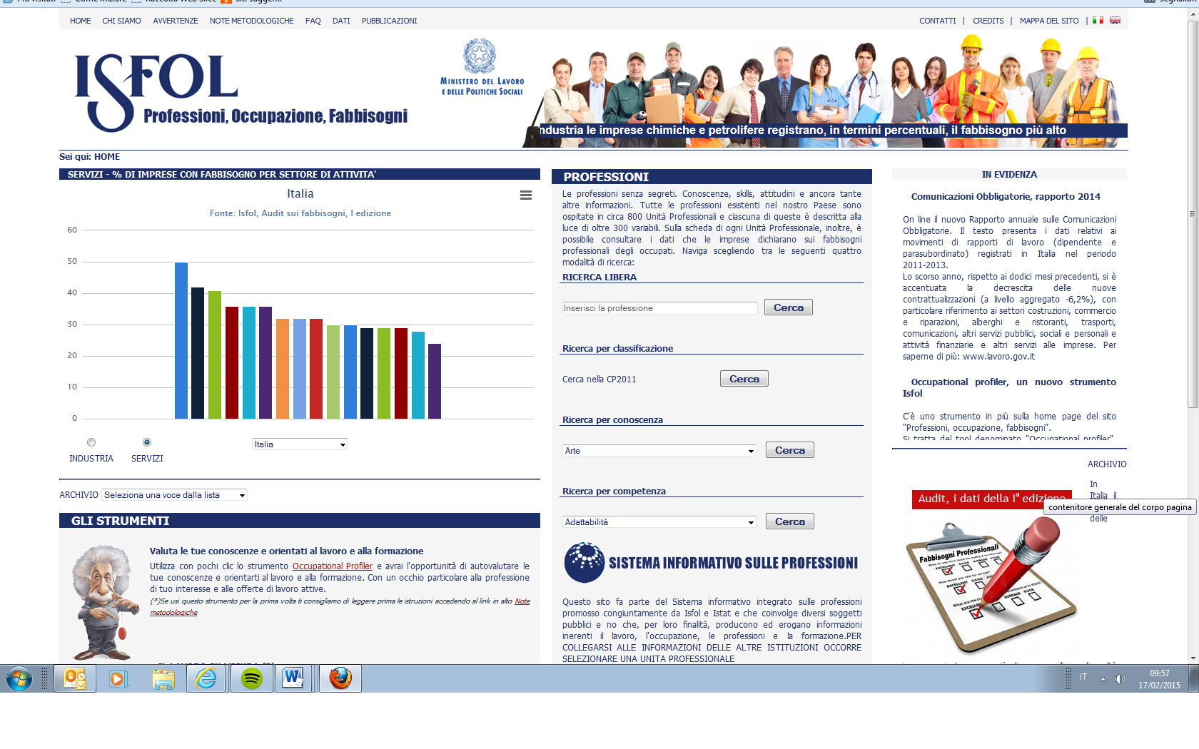 sistema informativo isfol istat