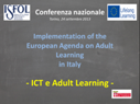Conferenza Torino: “Adult learning