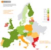 Cartina europea relativa ai costi dei NEET per nazione